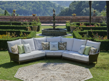ARALIA - Corner sectional 5 seater garden sofa by Samuele Mazza Outdoor - view 2